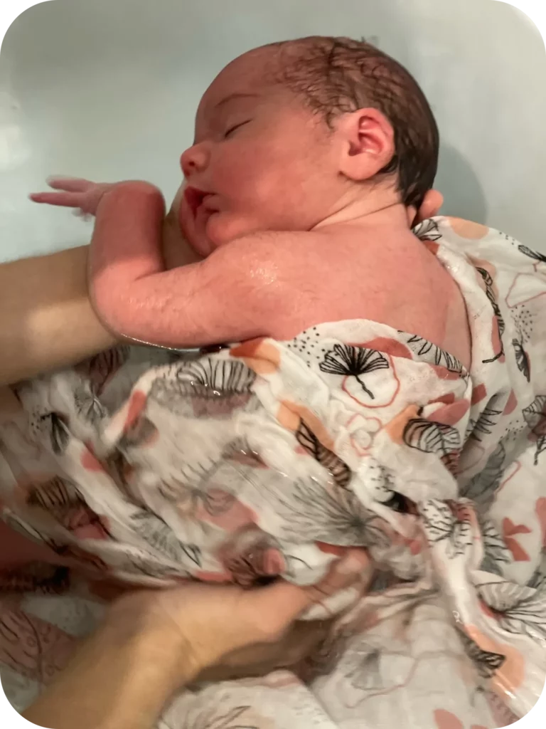 bain bebe femme enceinte